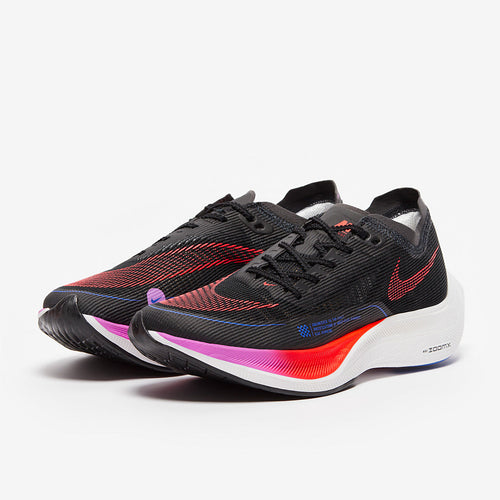 Nike Womens ZoomX Vaporfly Next Percent 2 - Black/Bright Crimson-Fuchsia Dream