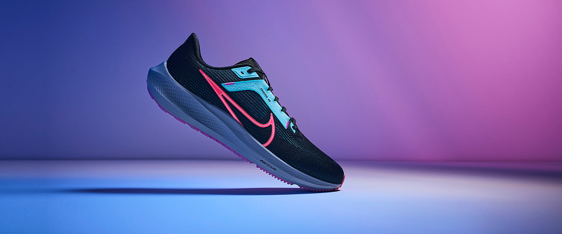 Nike Womens Pegasus 40 SE - Black/Hyper Pink-Green Abyss