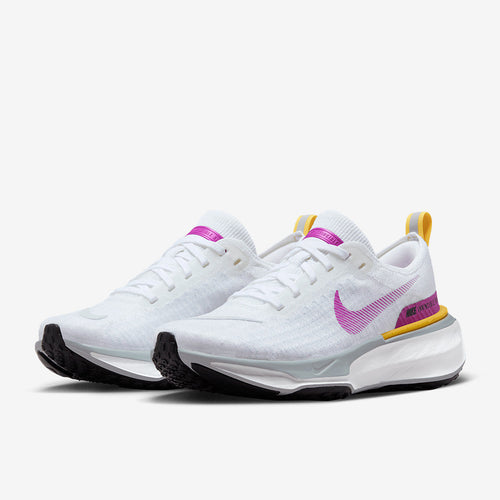 Nike Womens ZoomX Invincible 3 - White/Vivid Purple