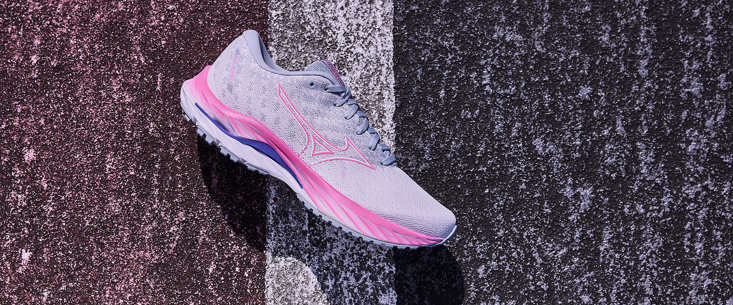 Mizuno Womens Wave Inspire 19 - Snow White/High