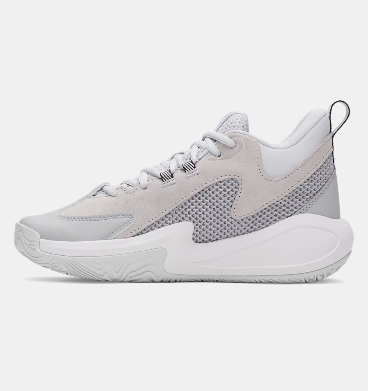 Big Kids' Under Armour Curry 3Z 25 Suede "Halo Grey"