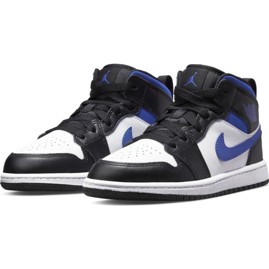 Jordan 1 Mid Little Kids' "Racer Blue"