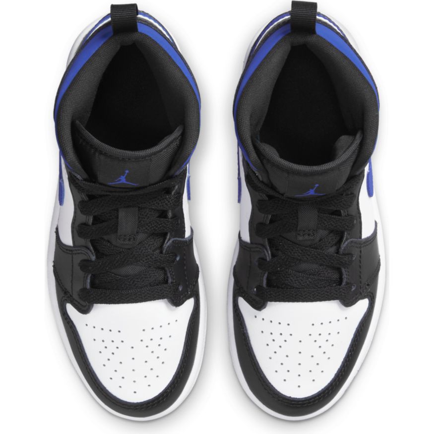 Jordan 1 Mid Little Kids' "Racer Blue"