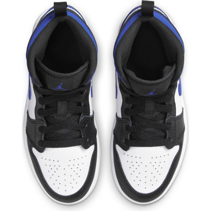 Jordan 1 Mid Little Kids' "Racer Blue"