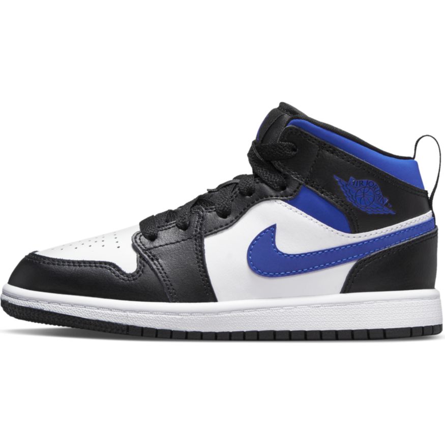 Jordan 1 Mid Little Kids' "Racer Blue"