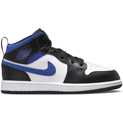 Jordan 1 Mid Little Kids' "Racer Blue"