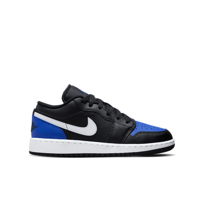 Big Kids' Air Jordan 1 Low "Black Royal Toe"