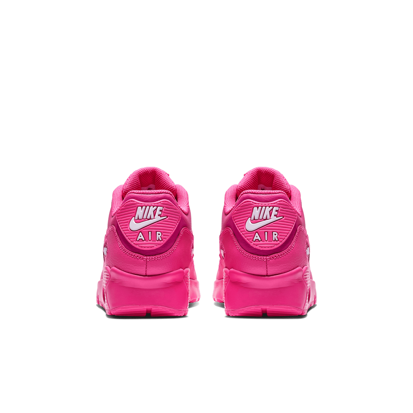 Girls' Nike Air Max 90 Leather "Laser Fuchsia"