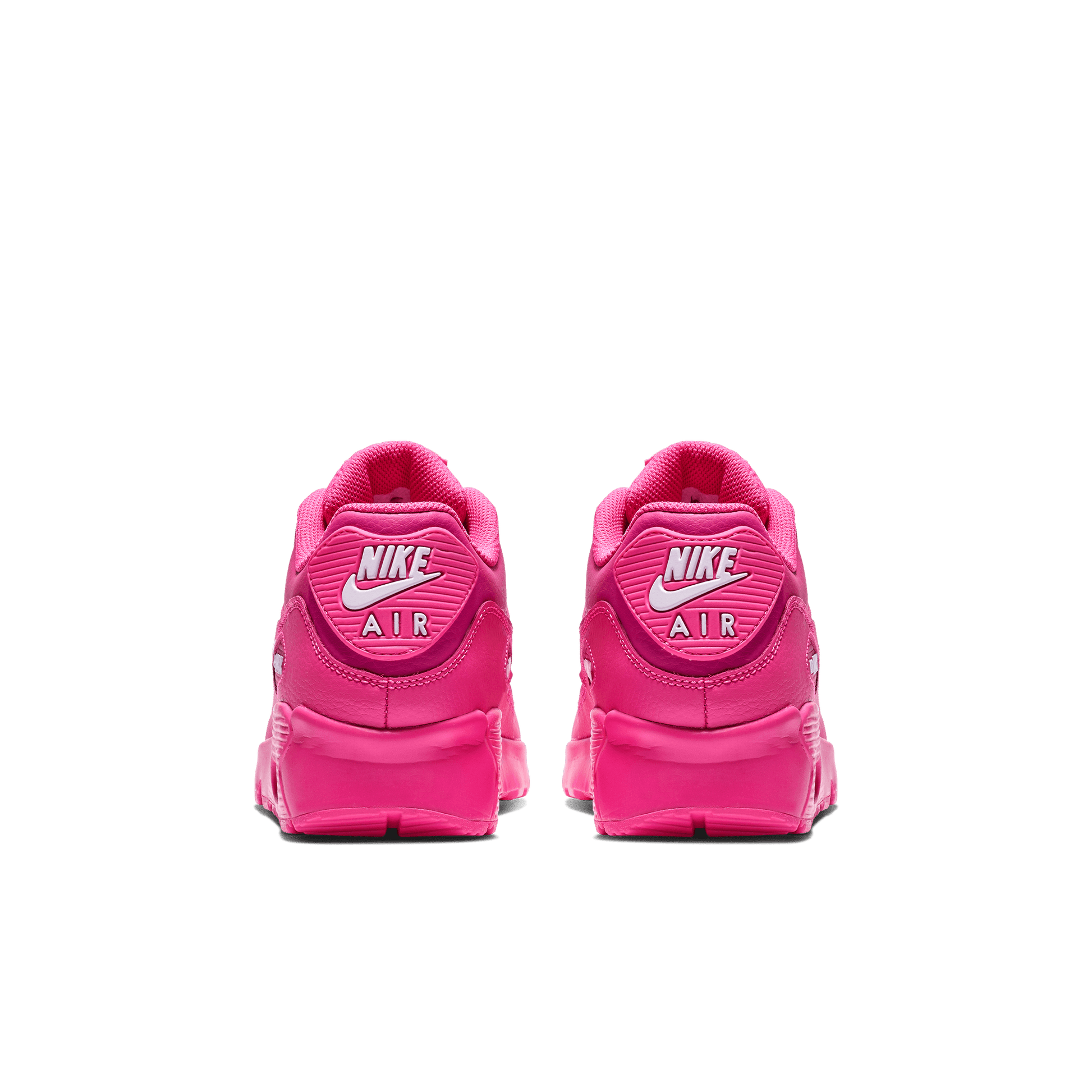 Girls' Nike Air Max 90 Leather "Laser Fuchsia"