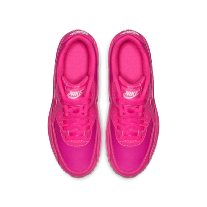 Girls' Nike Air Max 90 Leather "Laser Fuchsia"