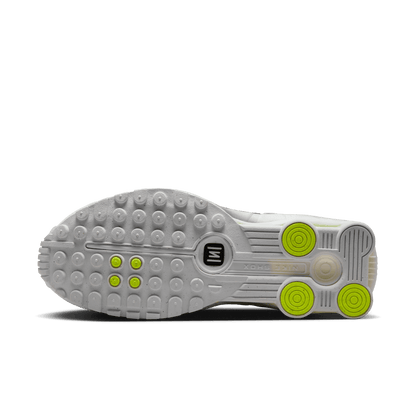 Women's Nike Shox R4 "White Metallic Silver Volt"