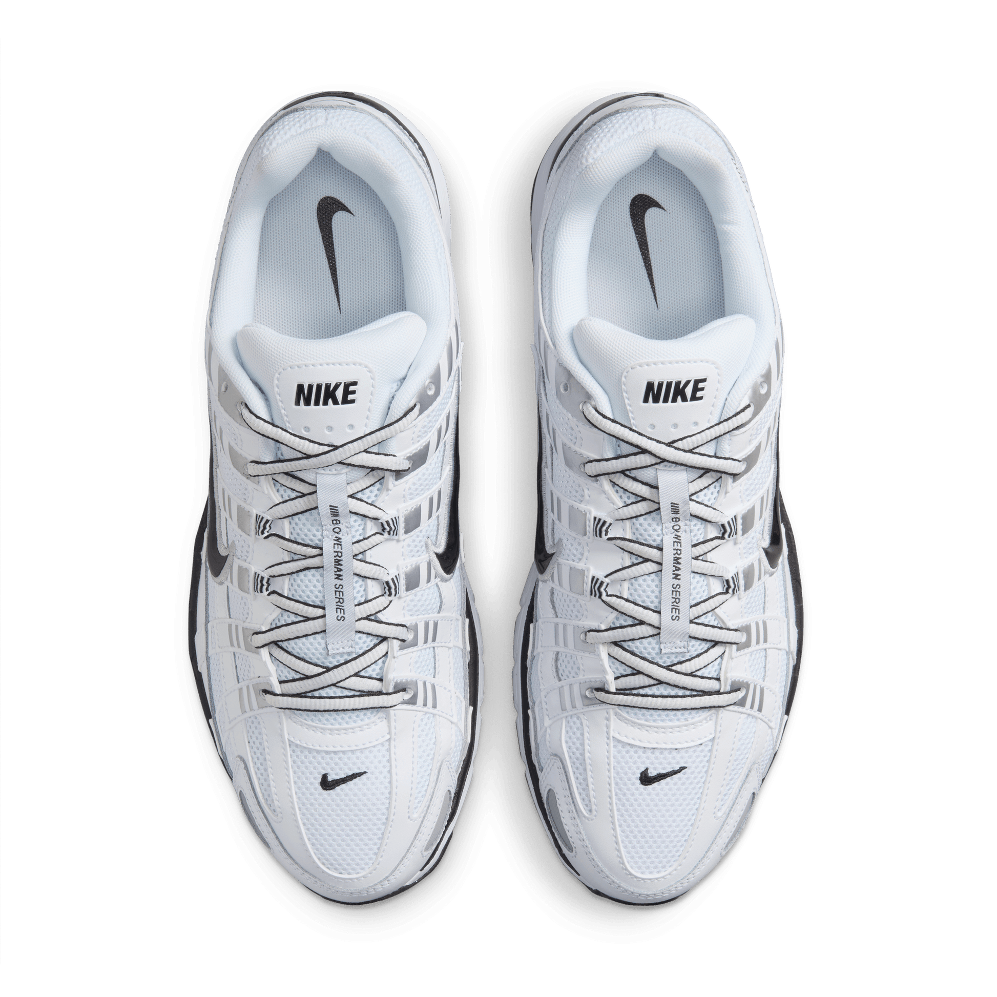 Men's Nike P-6000 "White Metallic Silver Black"