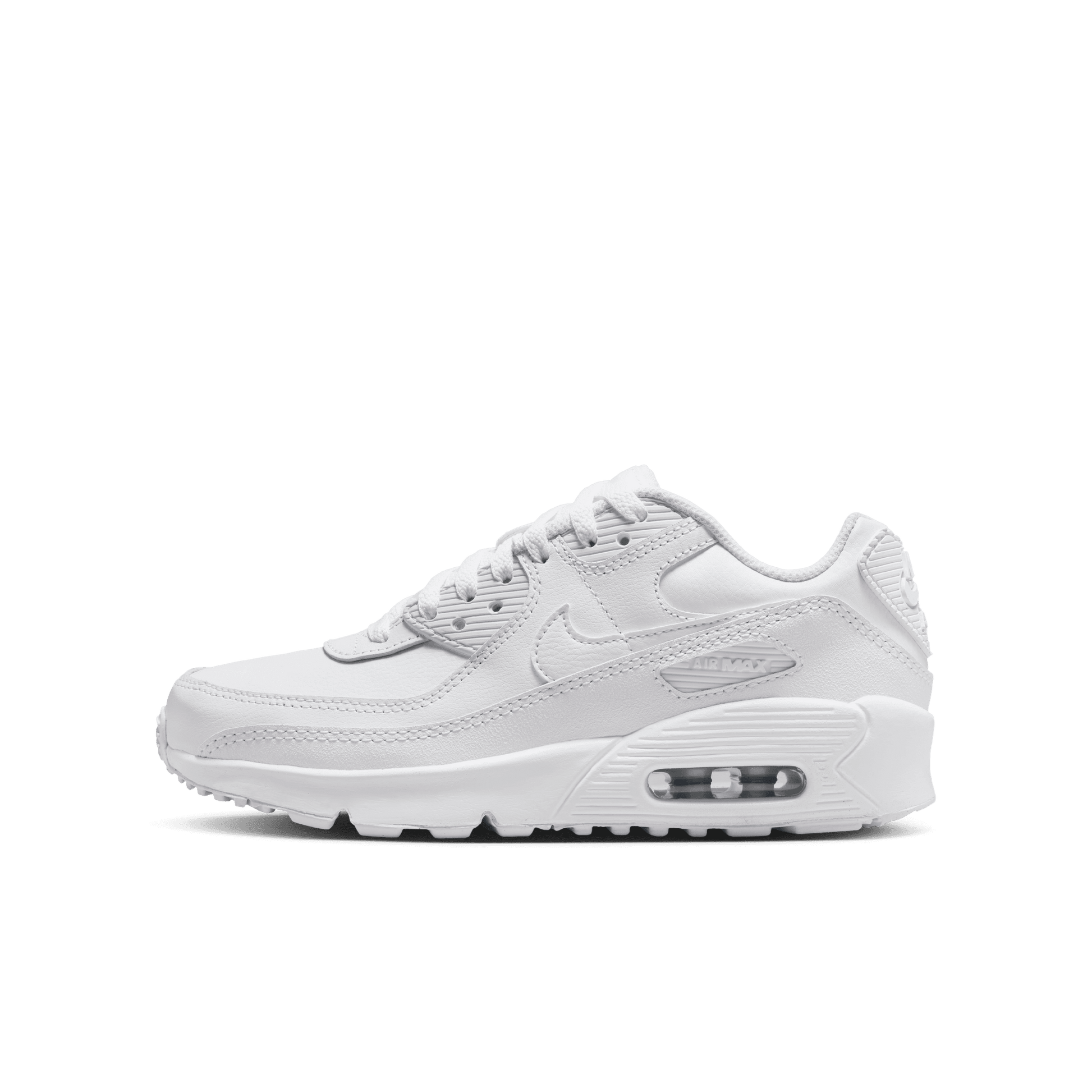 Big Kids’ Nike Air Max 90 LTR "White Metallic Silver"