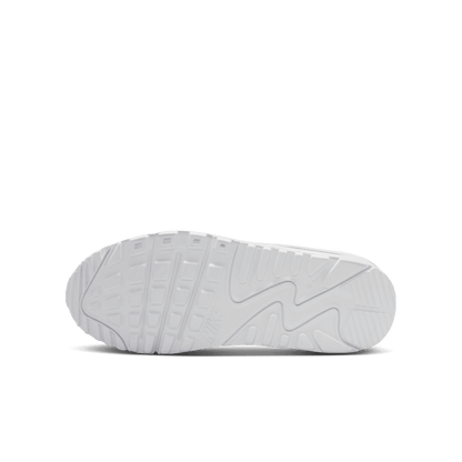 Big Kids’ Nike Air Max 90 LTR "White Metallic Silver"