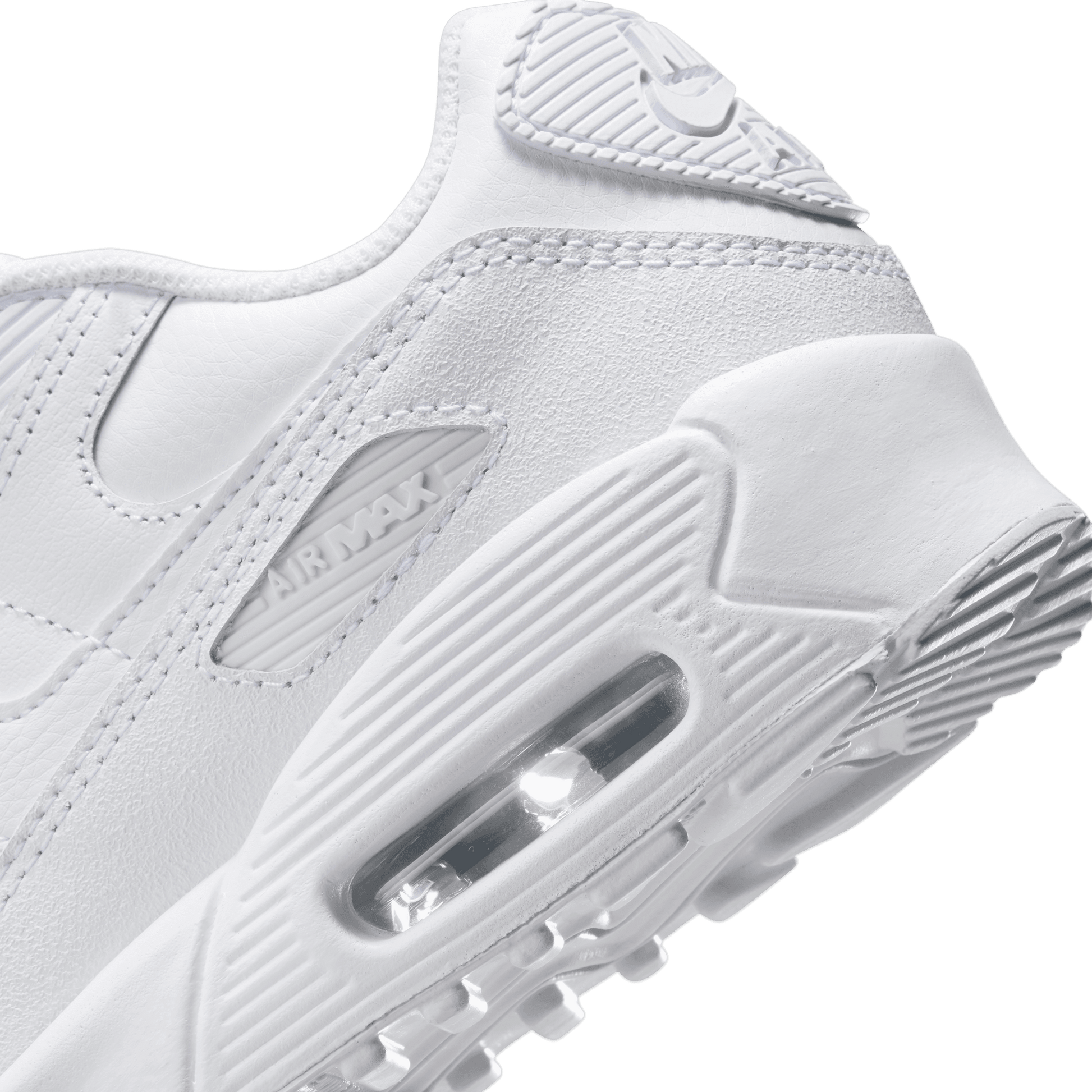 Big Kids’ Nike Air Max 90 LTR "White Metallic Silver"