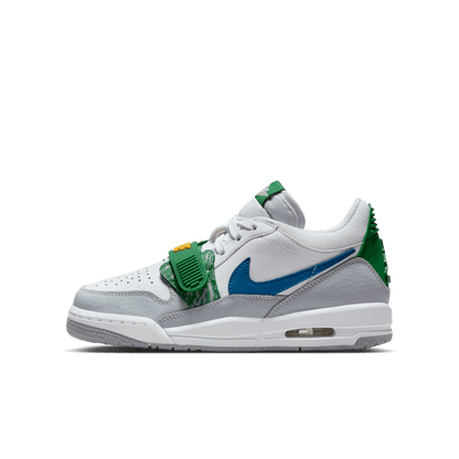 Big Kids' Air Jordan Legacy 312 Low "White Pine Industrial Blue"