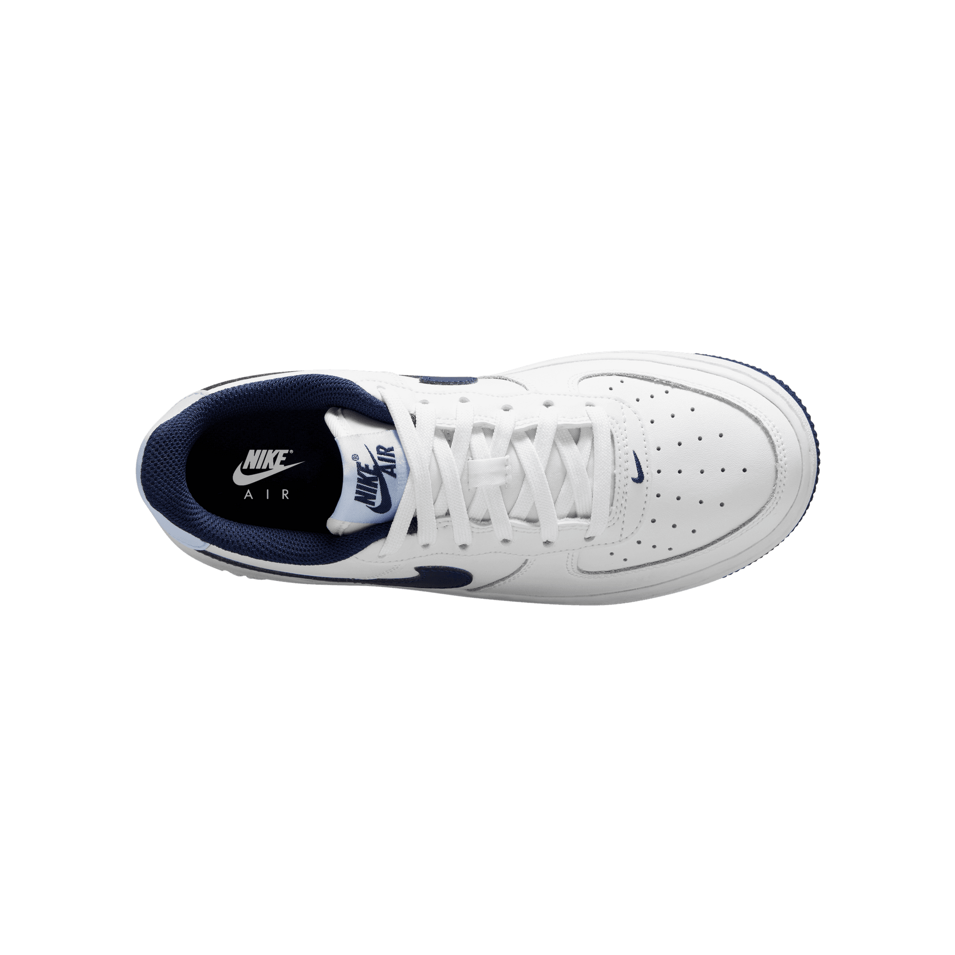 Big Kids' Nike Air Force 1 "White Football Grey Midnight Navy"