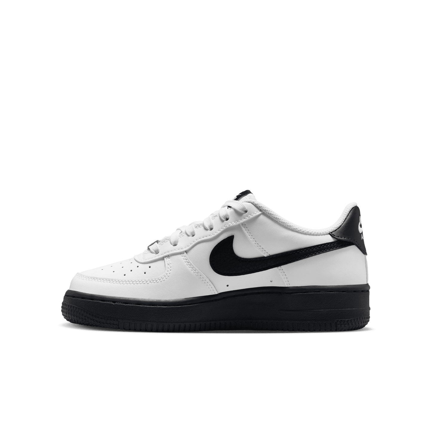 Big Kids' Nike Air Force 1 "White Black"