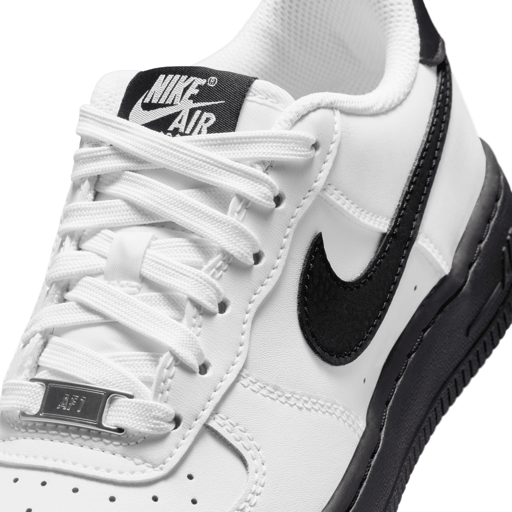 Big Kids' Nike Air Force 1 "White Black"