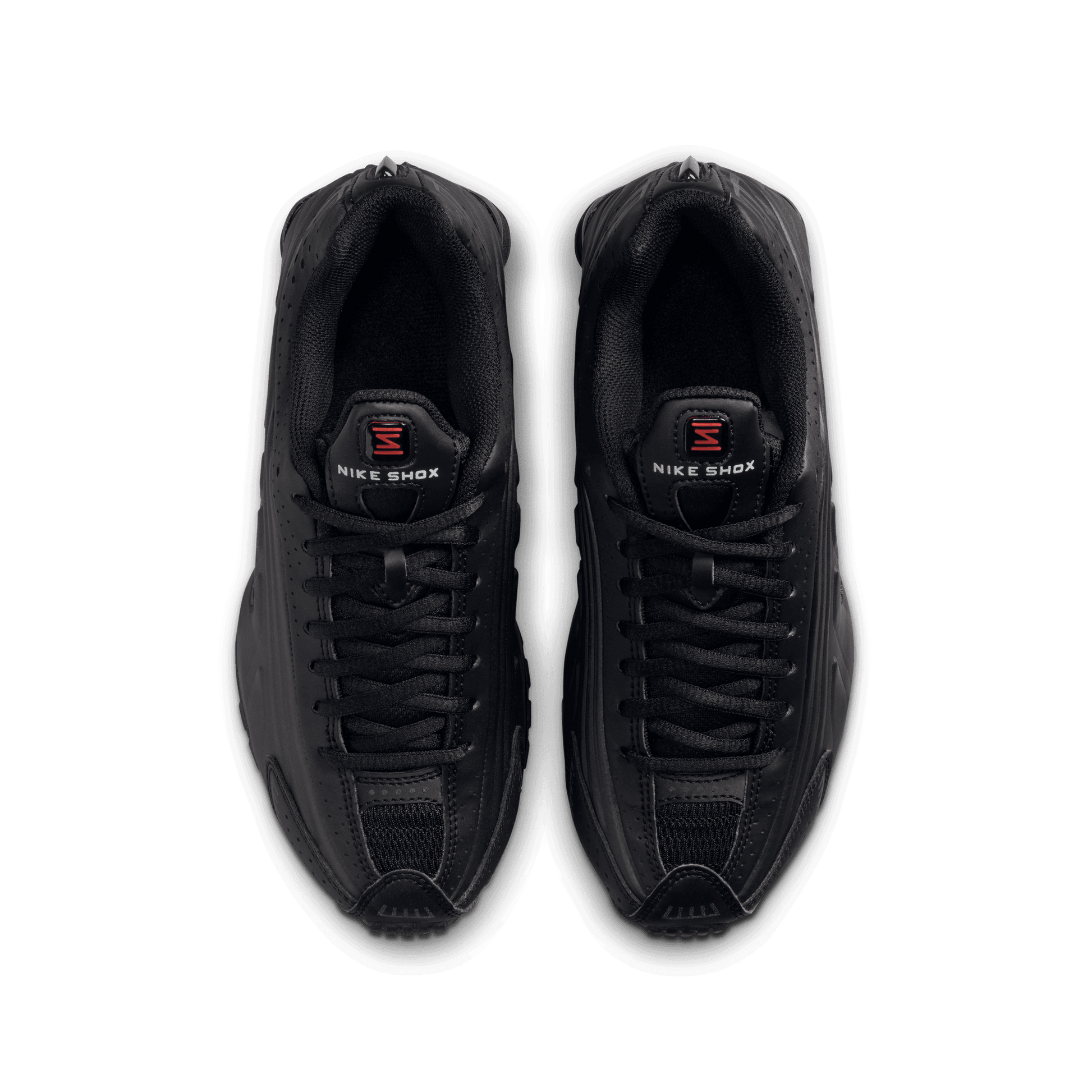 Big Kids' Nike Shox R4 "Triple Black"