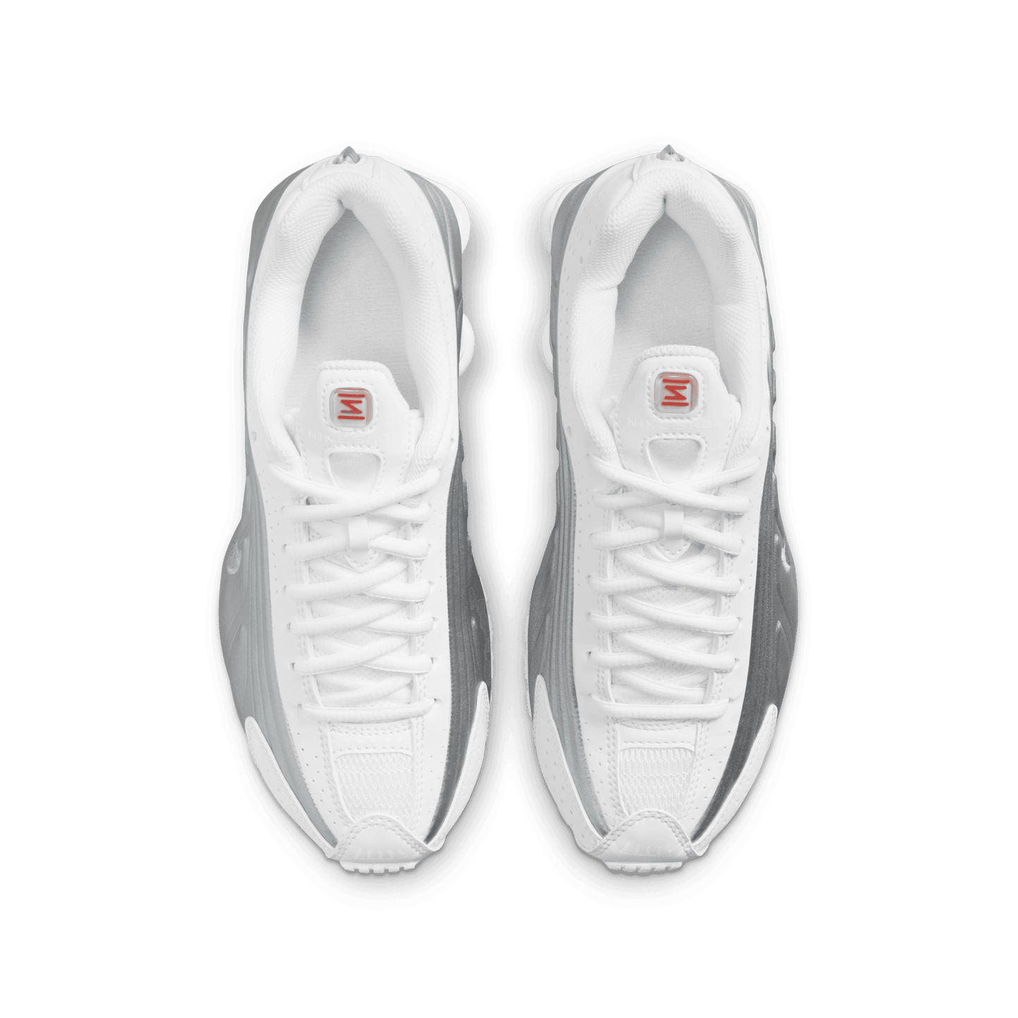 Big Kids' Nike Shox R4 "White Metallic Silver'