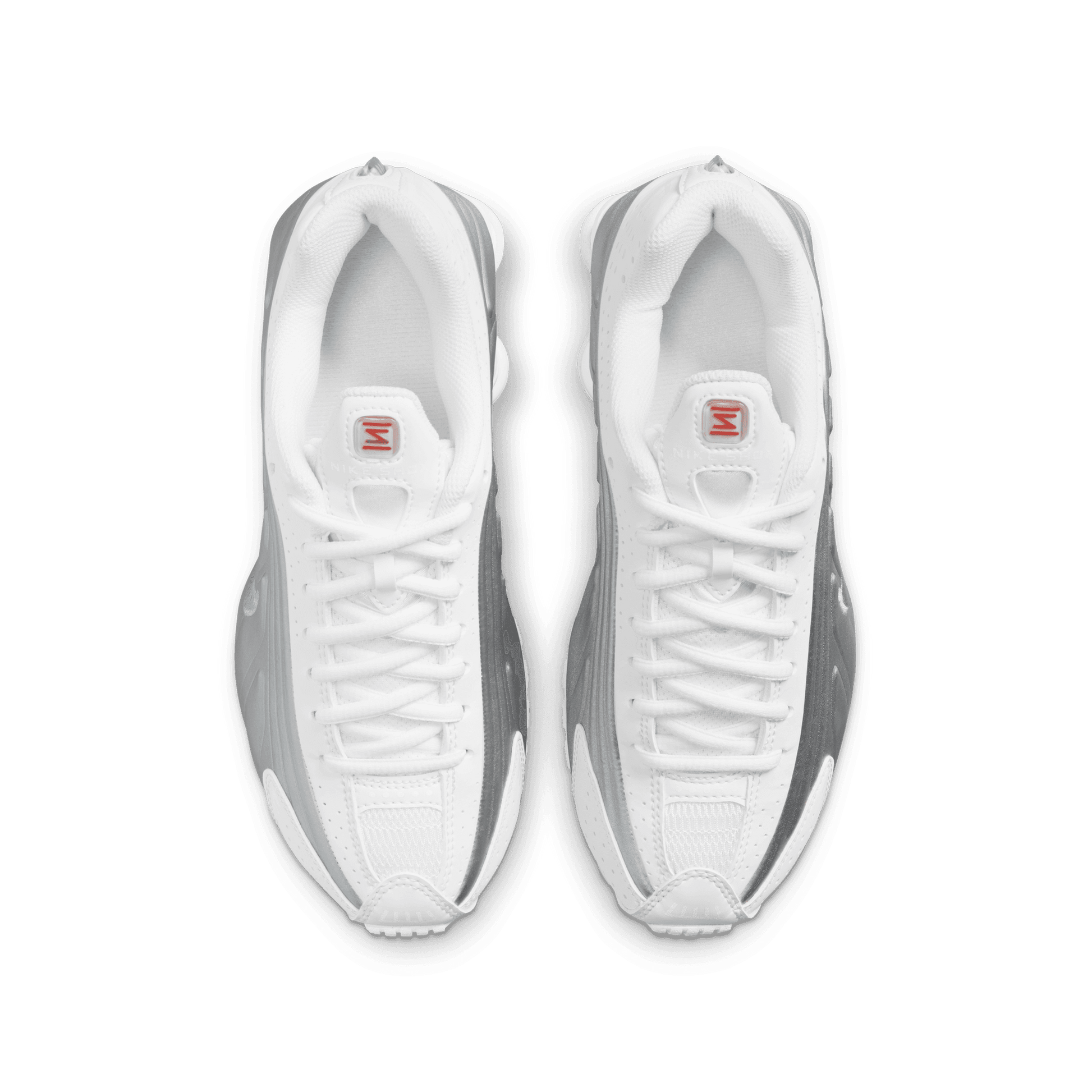 Big Kids' Nike Shox R4 "White Metallic Silver'