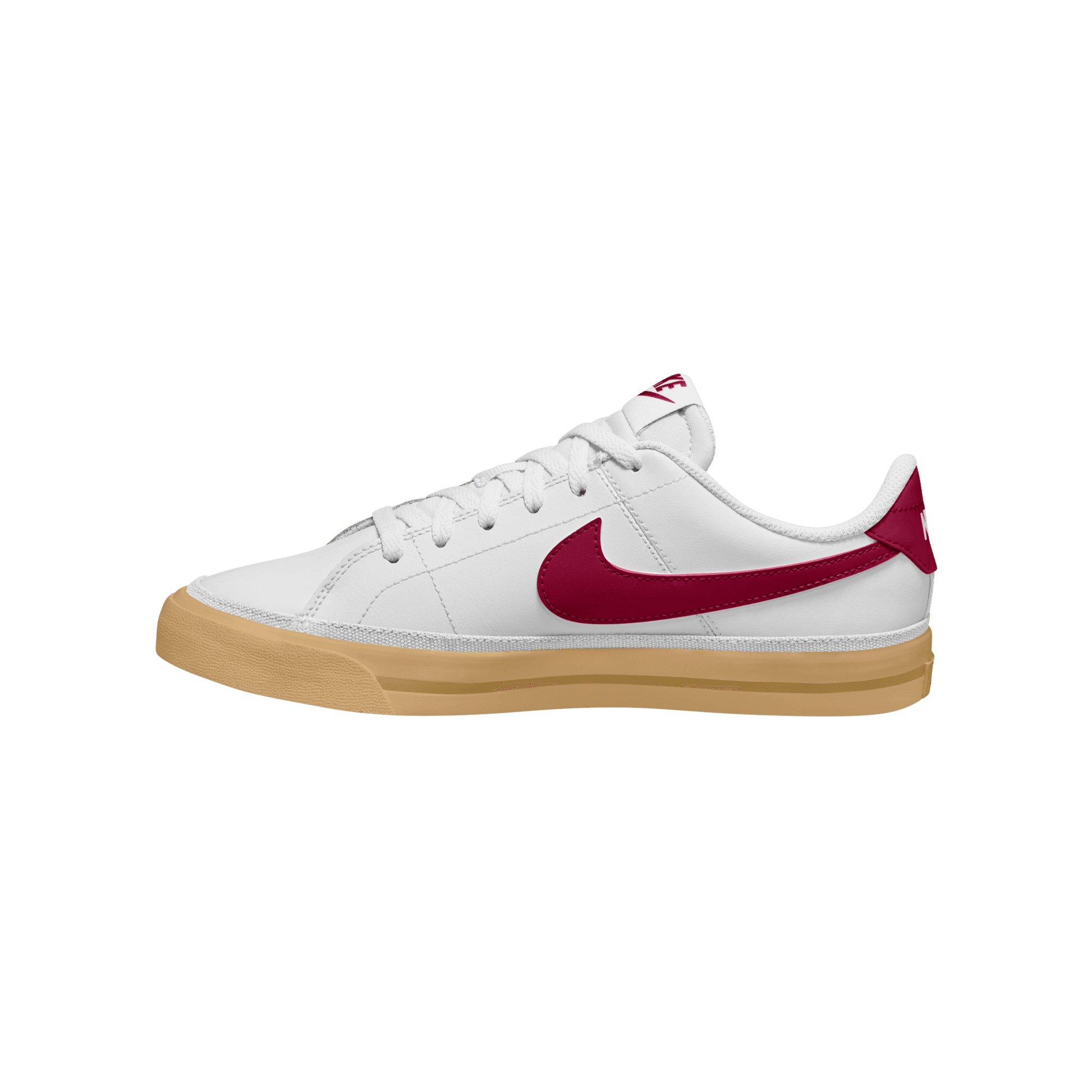 Big Kids' Nike Court Legacy "White Team Red Gum"