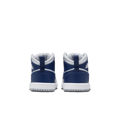 Baby/Toddler Jordan 1 Mid "Wolf Grey Midnight Navy"