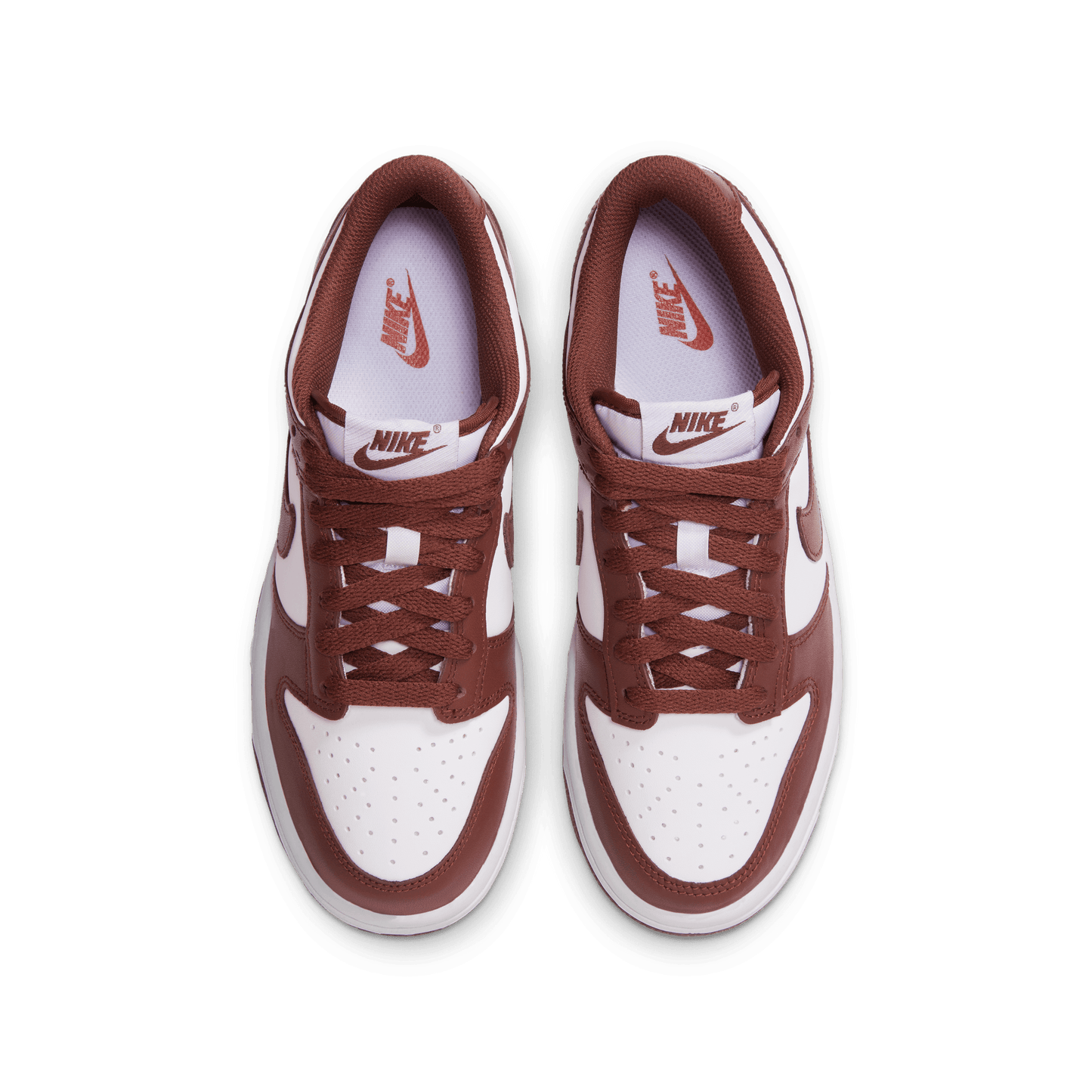Big Kids' Nike Dunk Low "Redwood-Gym Red White"