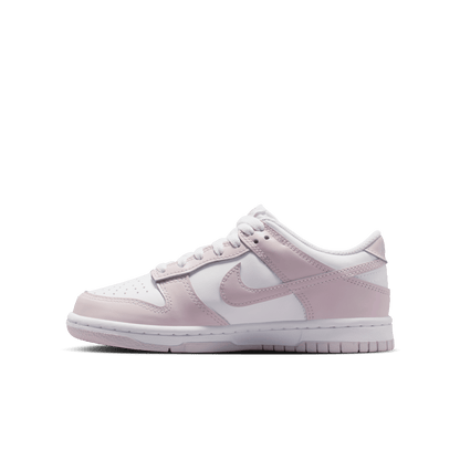 Big Kids' Nike Dunk Low "White Light Violet"