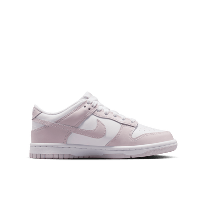 Big Kids' Nike Dunk Low "White Light Violet"