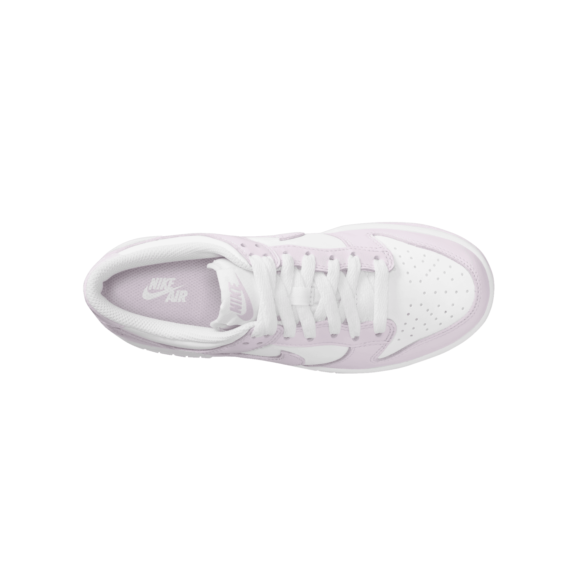 Big Kids' Nike Dunk Low "White Light Violet"