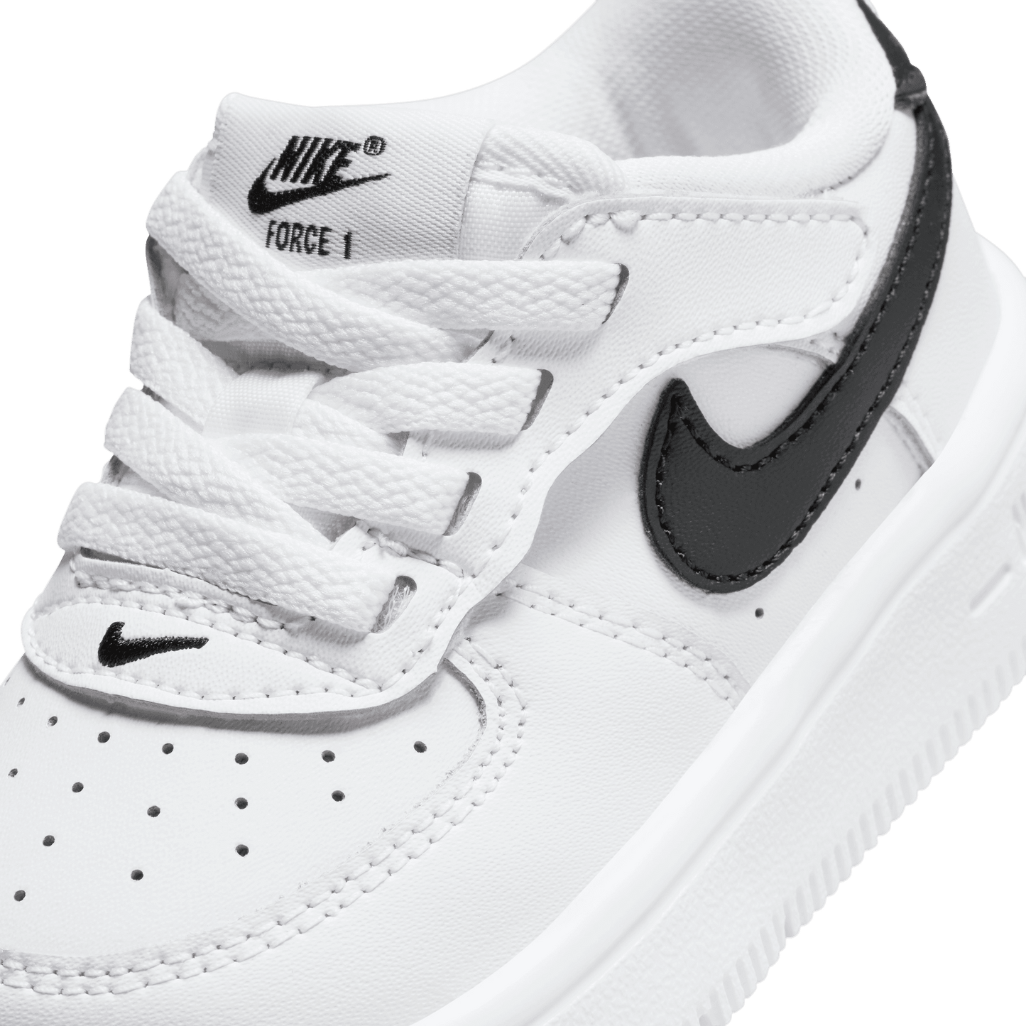 Baby/Toddler Nike Force 1 Low EasyOn "White Black" (Unisex)