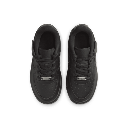 Little Kids' Nike Force 1 Low EasyOn "Triple Black"