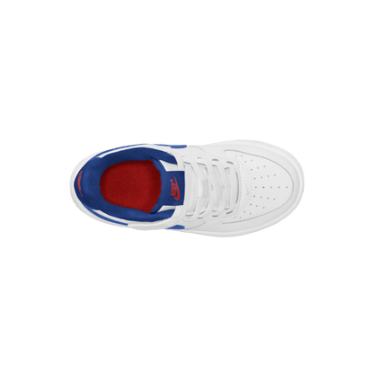 Little Kids' Nike Force 1 Low EasyOn "White Deep Royal Blue"