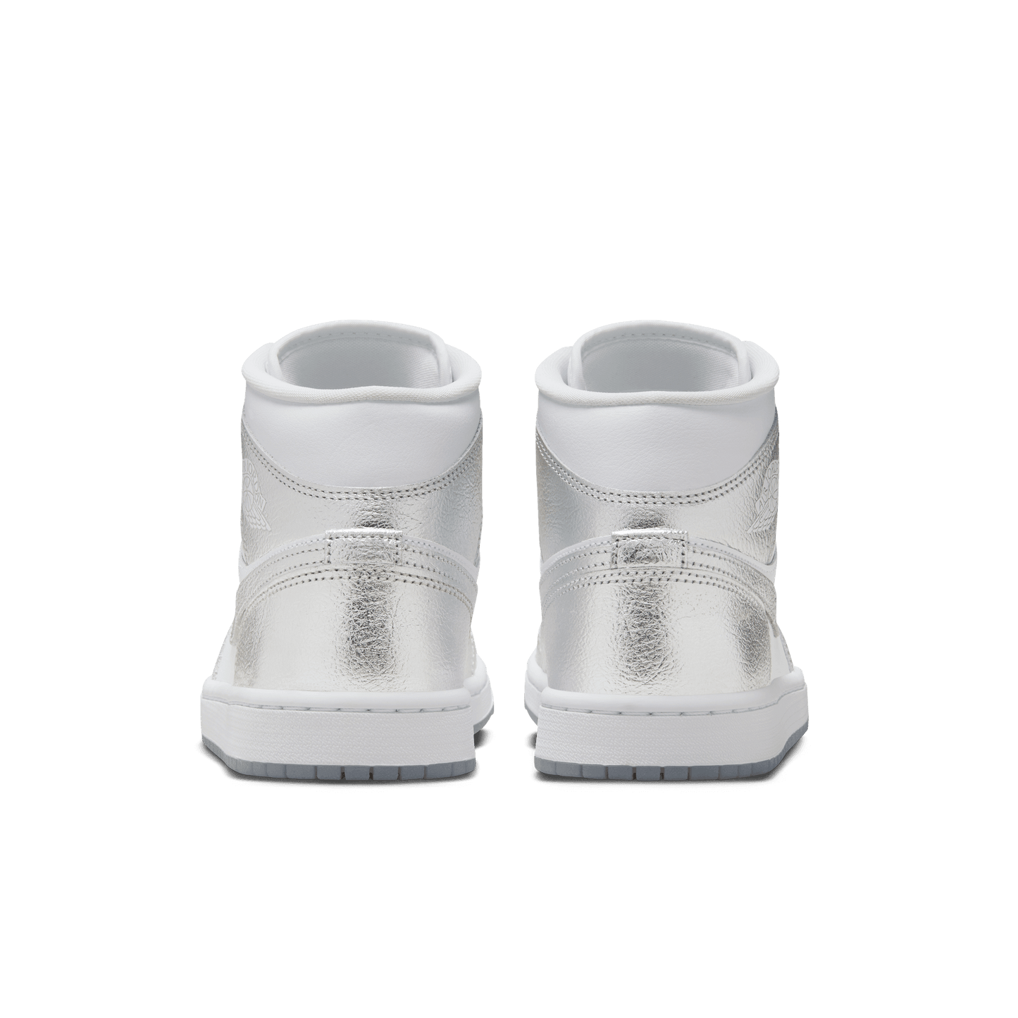Women's Air Jordan 1 Mid SE "Crinkled Silver Foil"