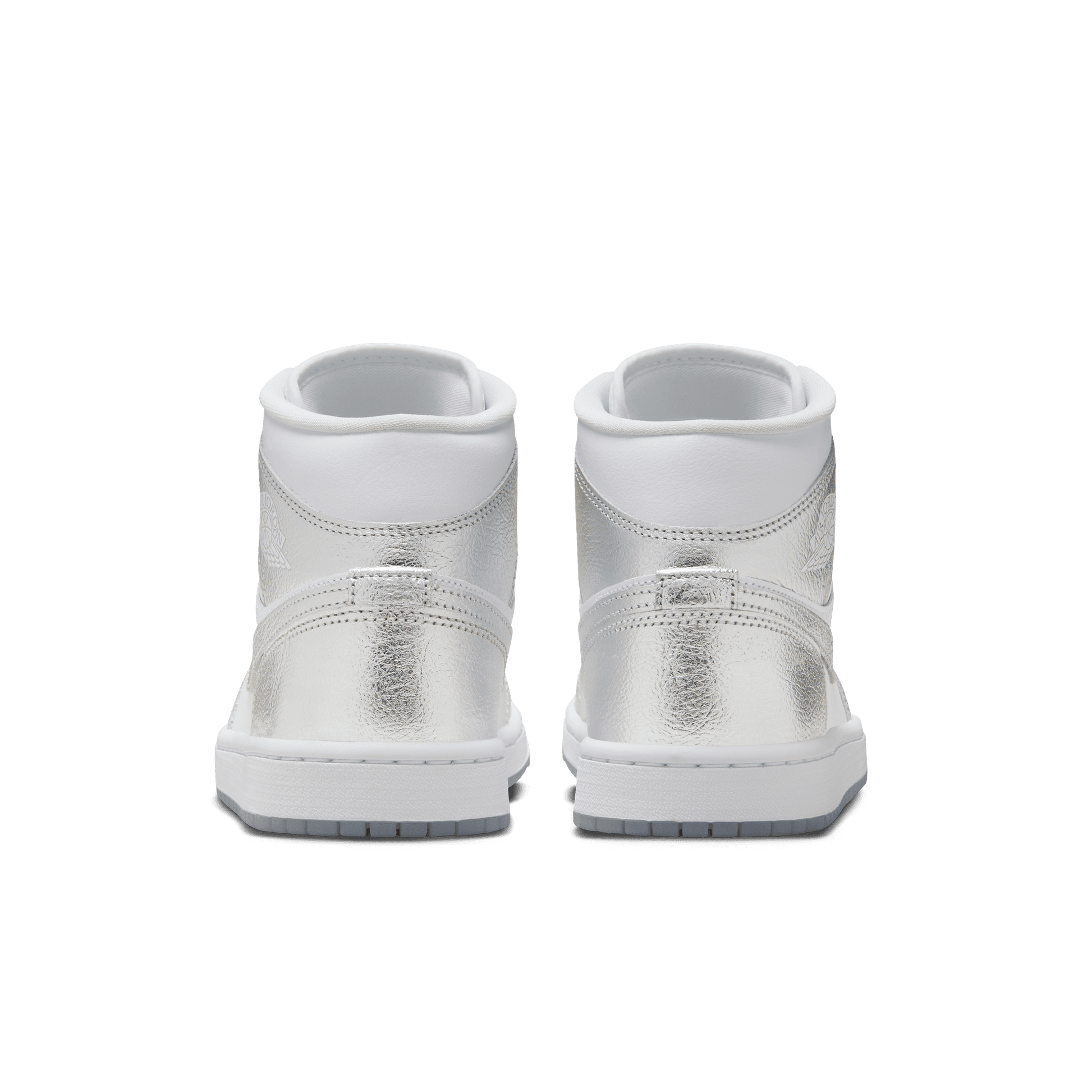Women's Air Jordan 1 Mid SE "Crinkled Silver Foil"