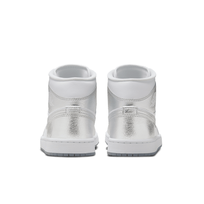 Women's Air Jordan 1 Mid SE "Crinkled Silver Foil"
