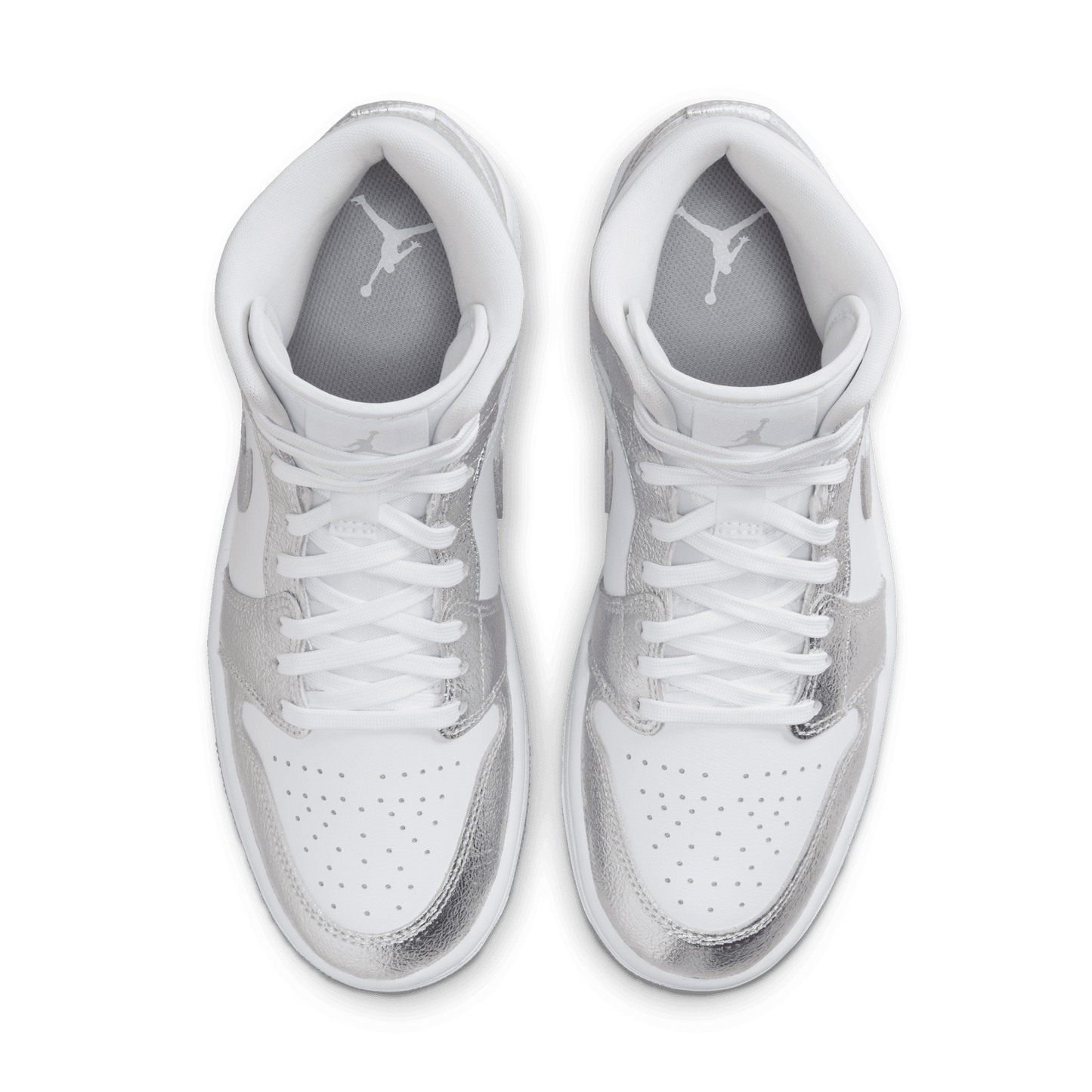 Women's Air Jordan 1 Mid SE "Crinkled Silver Foil"