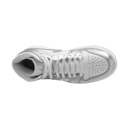 Women's Air Jordan 1 Mid SE "Crinkled Silver Foil"