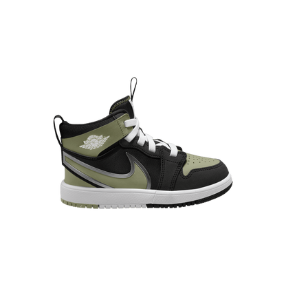 Little Kids' Jordan 1 Mid EasyOn "Black Dusty Olive"