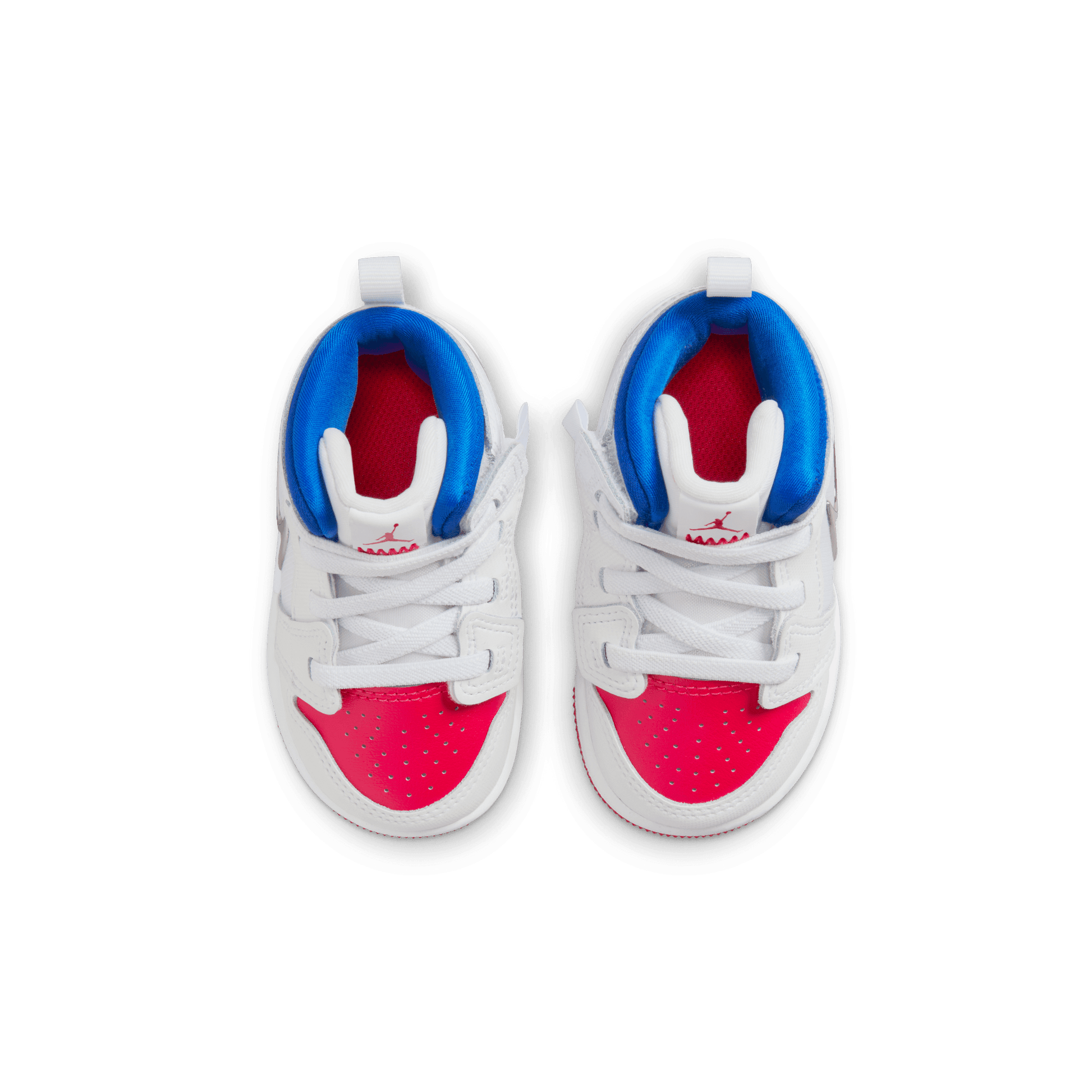 Baby/Toddler Jordan 1 Mid EasyOn "White Siren Red Blue"