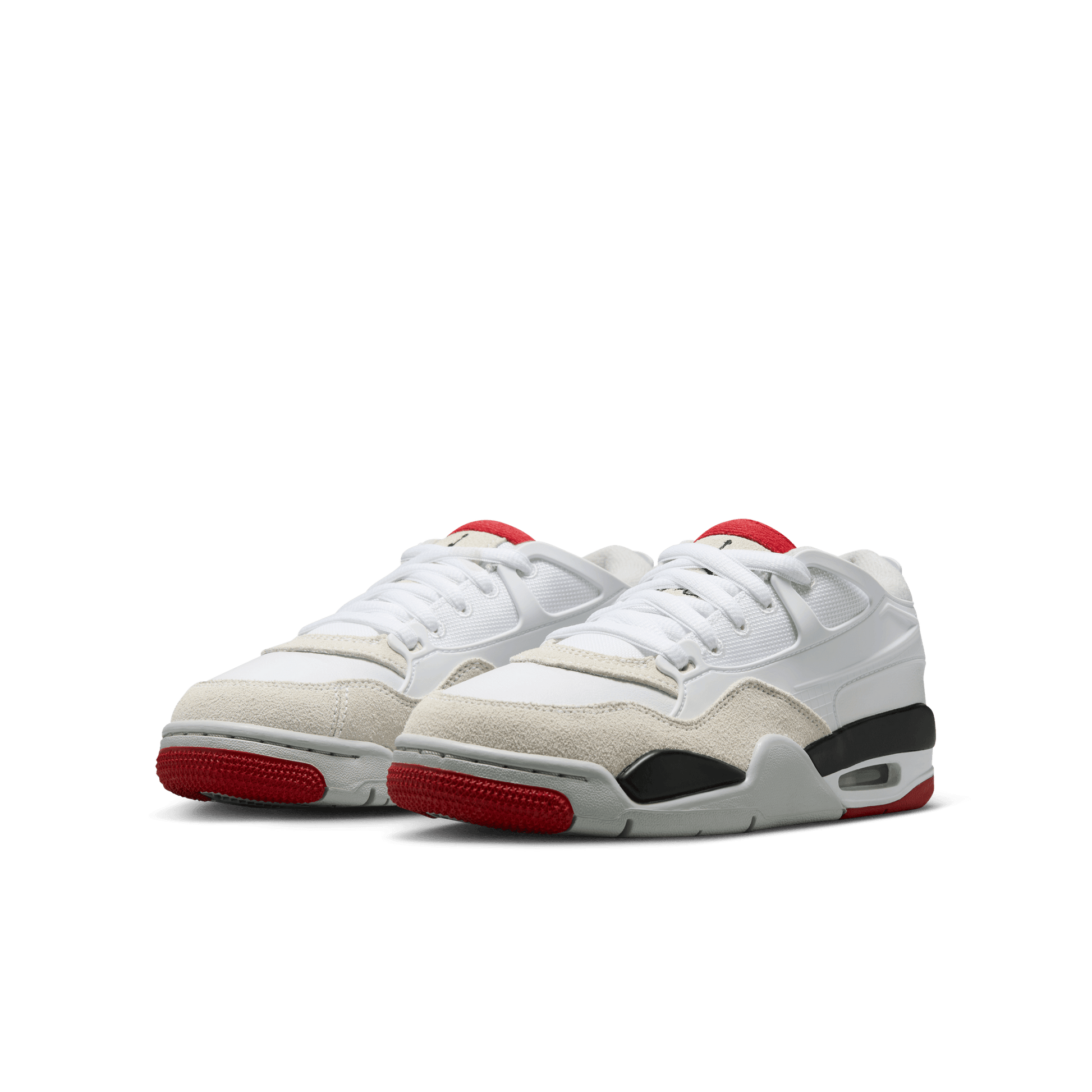 Big Kids' Air Jordan 4RM "White Fire Red"