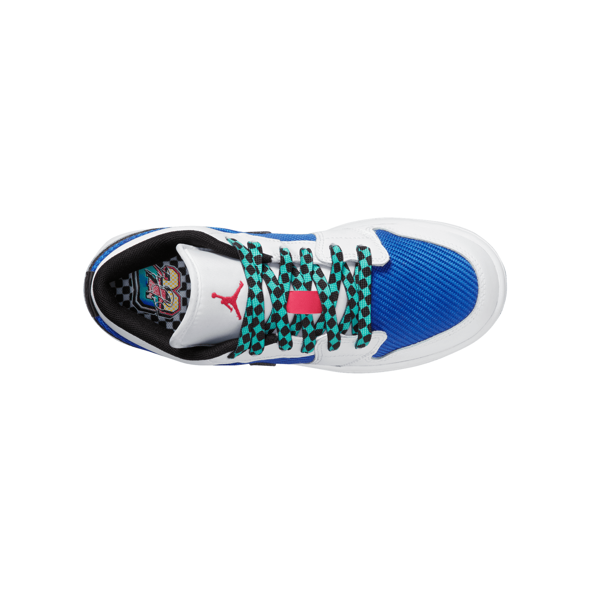 Big Kids' Air Jordan 1 Low SE "Royal Hyper Jade"