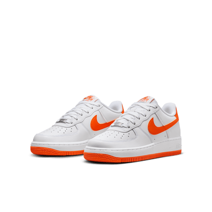 Big Kids' Nike Air Force 1 "White Safety Orange"