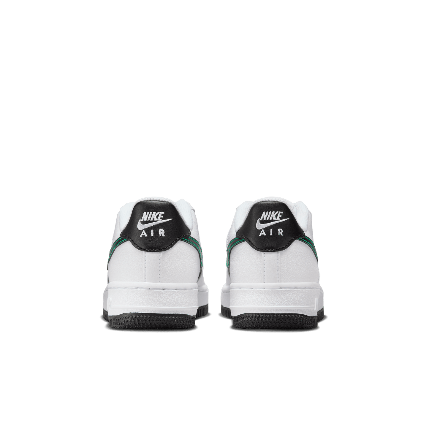 Big Kids' Nike Force 1 LV8 2 "Stadium White/Black Green"