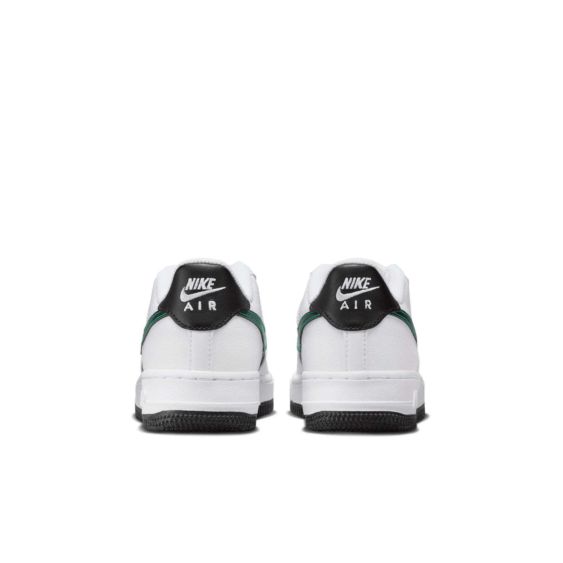 Big Kids' Nike Force 1 LV8 2 "Stadium White/Black Green"