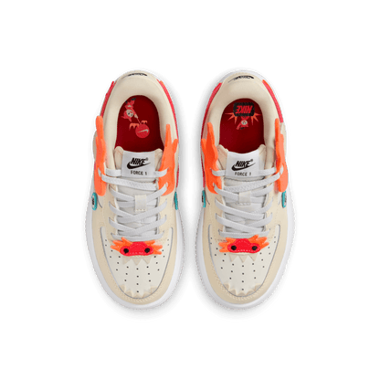 Little Kids' Nike Force 1 Low Easyon "Year of the Dragon Bright Crimson"