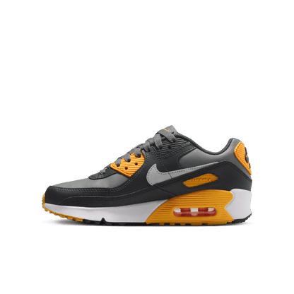 Big Kids' Nike Air Max 90 "Smoke Grey Yellow"