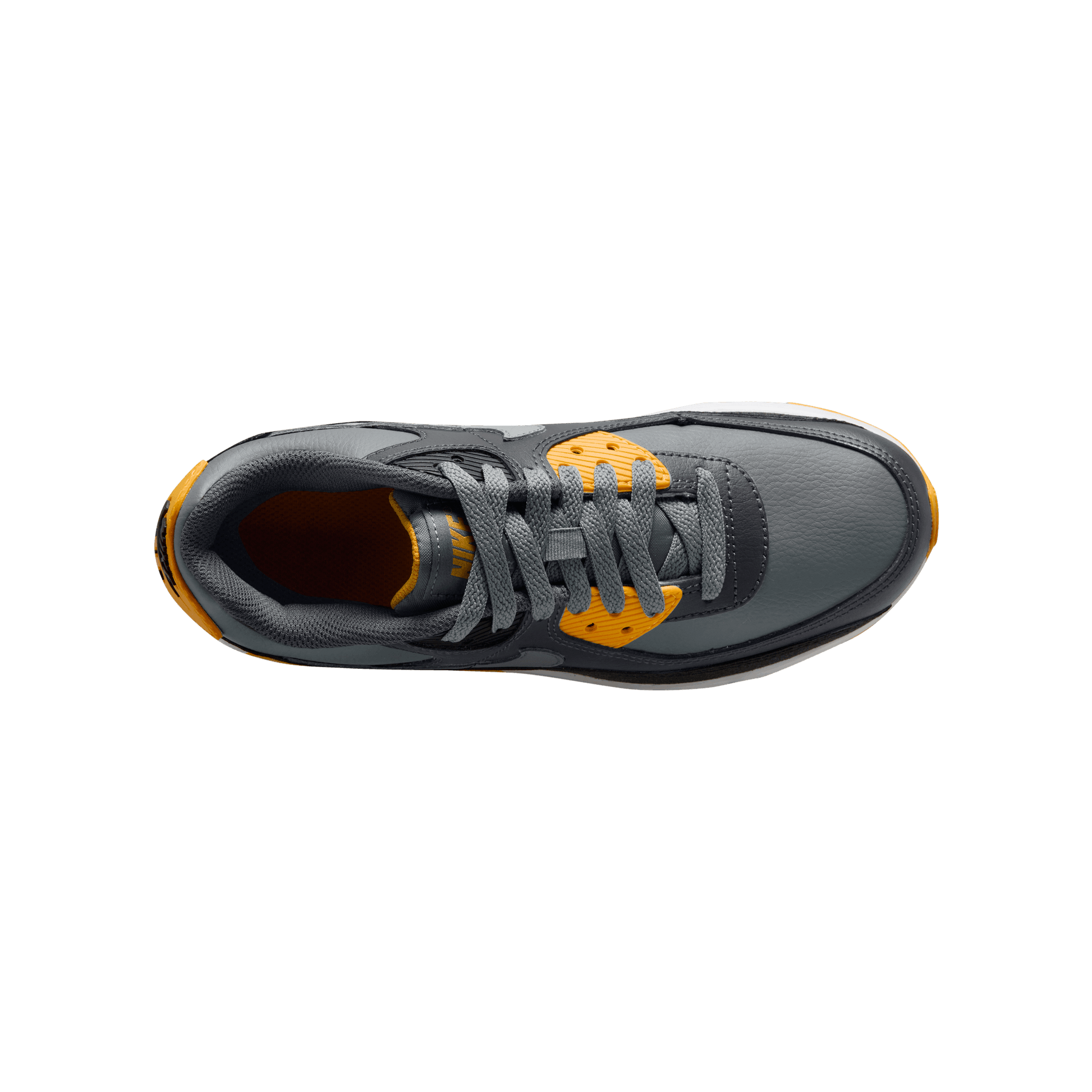 Big Kids' Nike Air Max 90 "Smoke Grey Yellow"